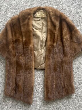 Vintage Autumn Haze Mink Jacket